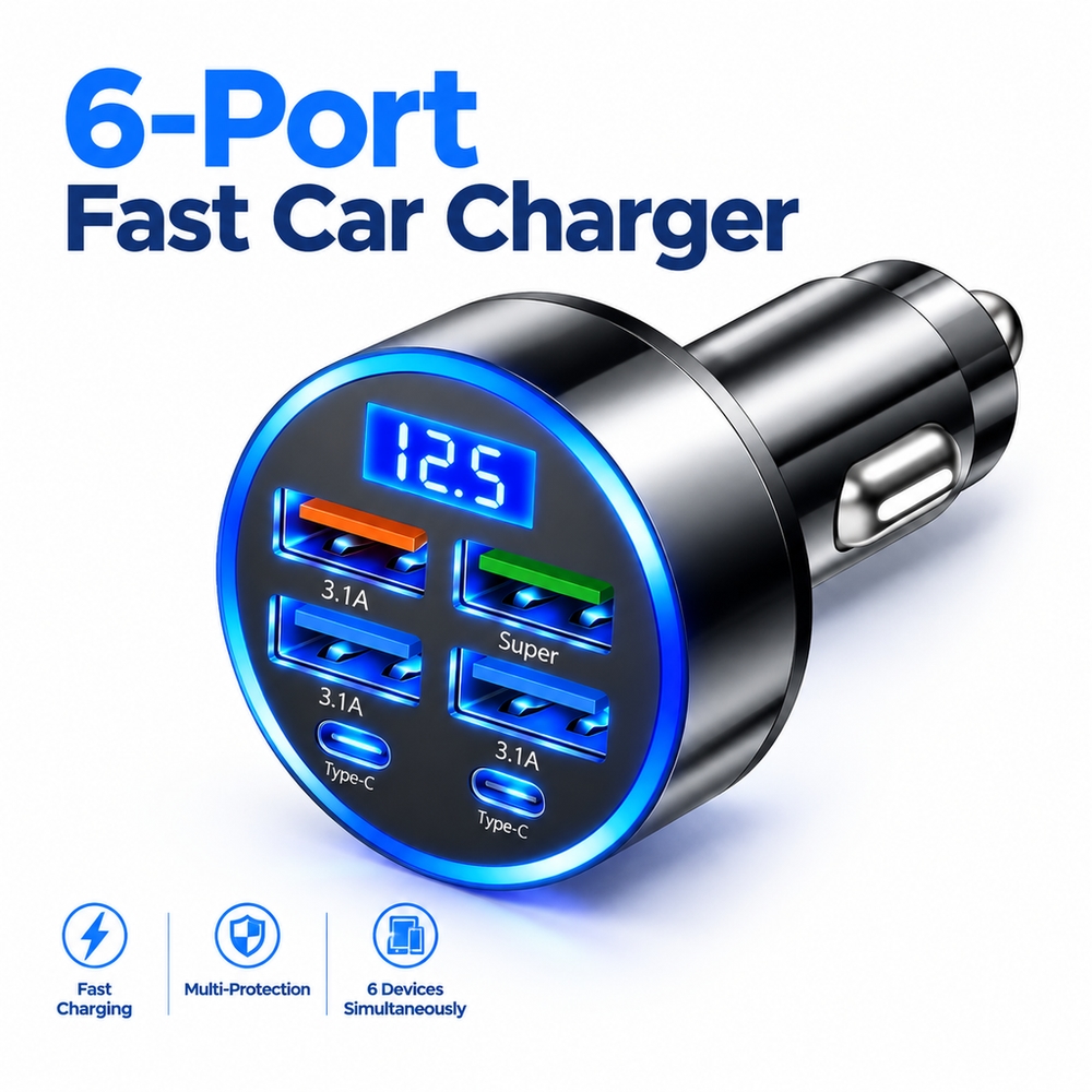 Fast Ev Charger - USBカーチャージャーアダプター：車のポートをUSBに変換し、スマートフォンやタブレットを充電。高速で安定した接続を実現。