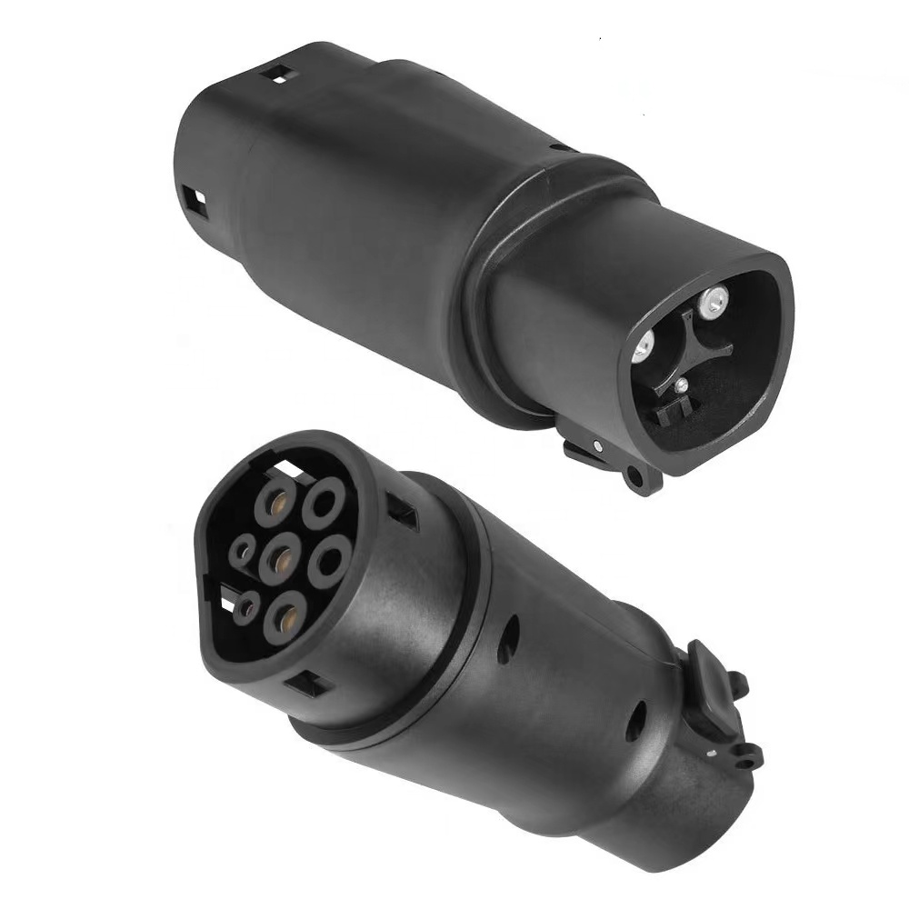 Type 2 Charger - EVカーアダプター テスラからタイプ2へ 変換コネクター テスラタイプ2対応 EV車充電器部品＆アクセサリー 充電コネクター