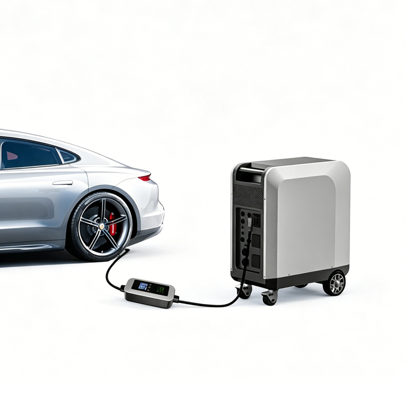 Home Ev Charger - 新発売の太陽光発電式EV充電器。3kWh、5kWh、10kWh、15kWh、20kWhの容量をご用意。緊急時や家庭用バックアップバッテリーとして使える、持ち運び可能なEV用パワーバンク。