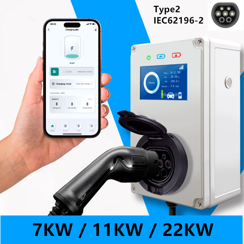 Wallbox Ev - タイプ2 EV充電器 32A 7KW充電ステーション IEC62196-2 11KW