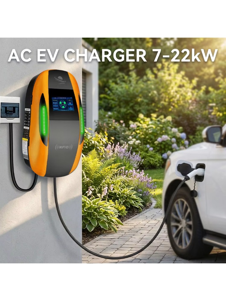 IP65防水対応、7kW～22kWのAC急速充電器。家庭用お - Type 2 Charger のレビューと価格