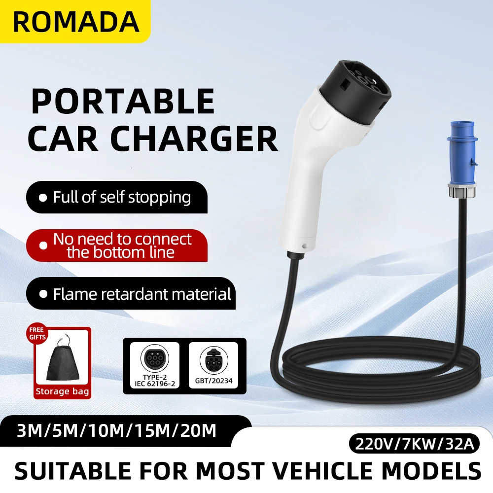ROMADA Type2 IEC62196-2 電気自動車用 - Ev Charger Adapter のレビューと価格