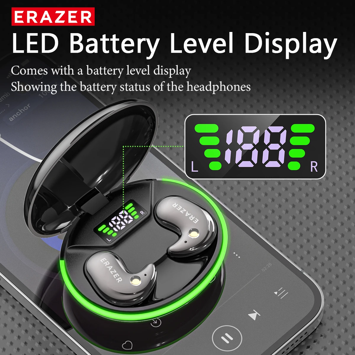 EARZER XF58 インイヤー型Bluetoothヘッド - Type 2 Charger のレビューと価格
