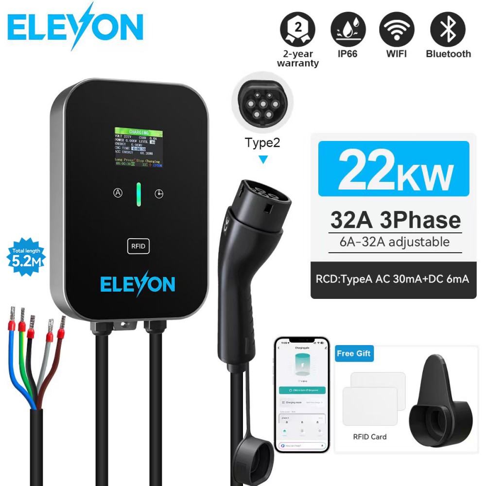 ELEVON EV充電ステーション 22KW Type2 電 - Wallbox Ev のレビューと価格