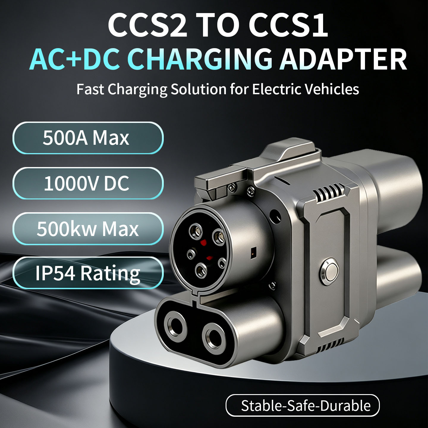 CCS2からCCS1、タイプ2からタイプ1、AC+DC 50 - Ev Charger Adapter のレビューと価格