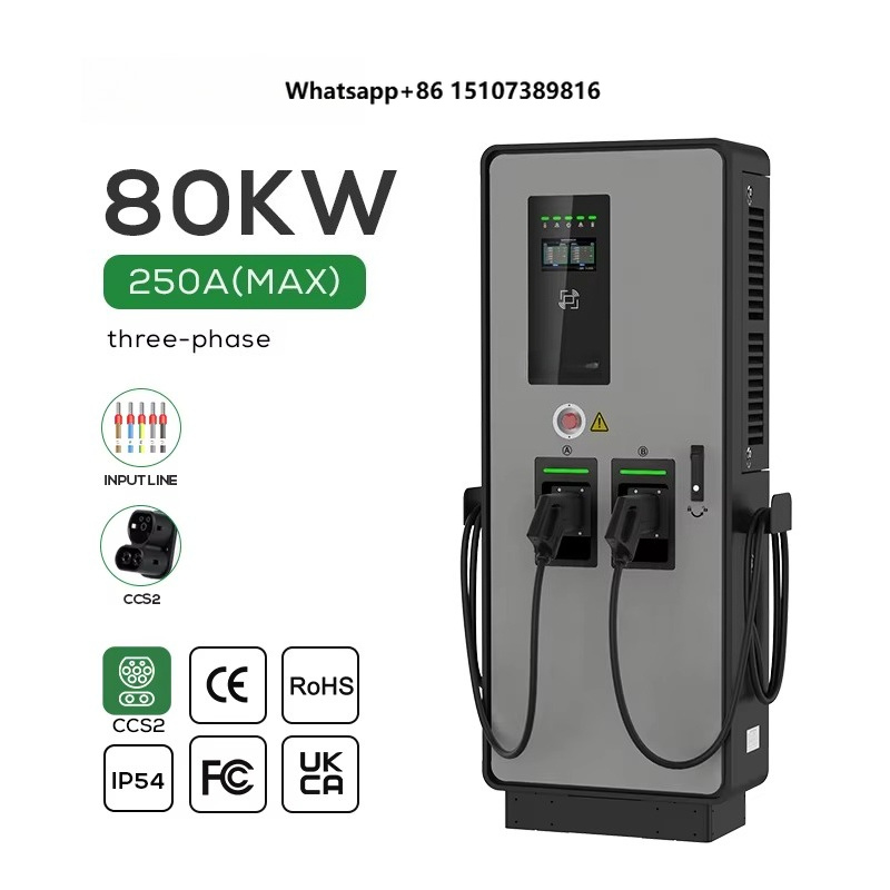 デュアルDC EV充電器 40kw 80kw CCS2 DC - Ev Charging Pile のレビューと価格