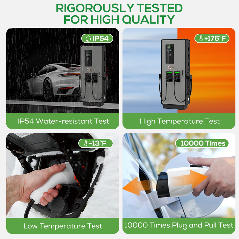 デュアルDC EV充電器 40kw 80kw CCS2 DC - Ev Charging Pile のレビューと価格
